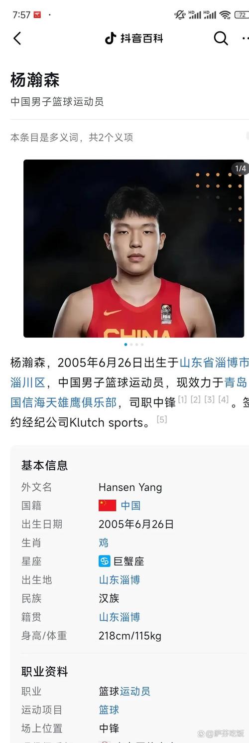 媒体人:杨瀚森球商和心态都足够&学习调整能力强 我不担心他